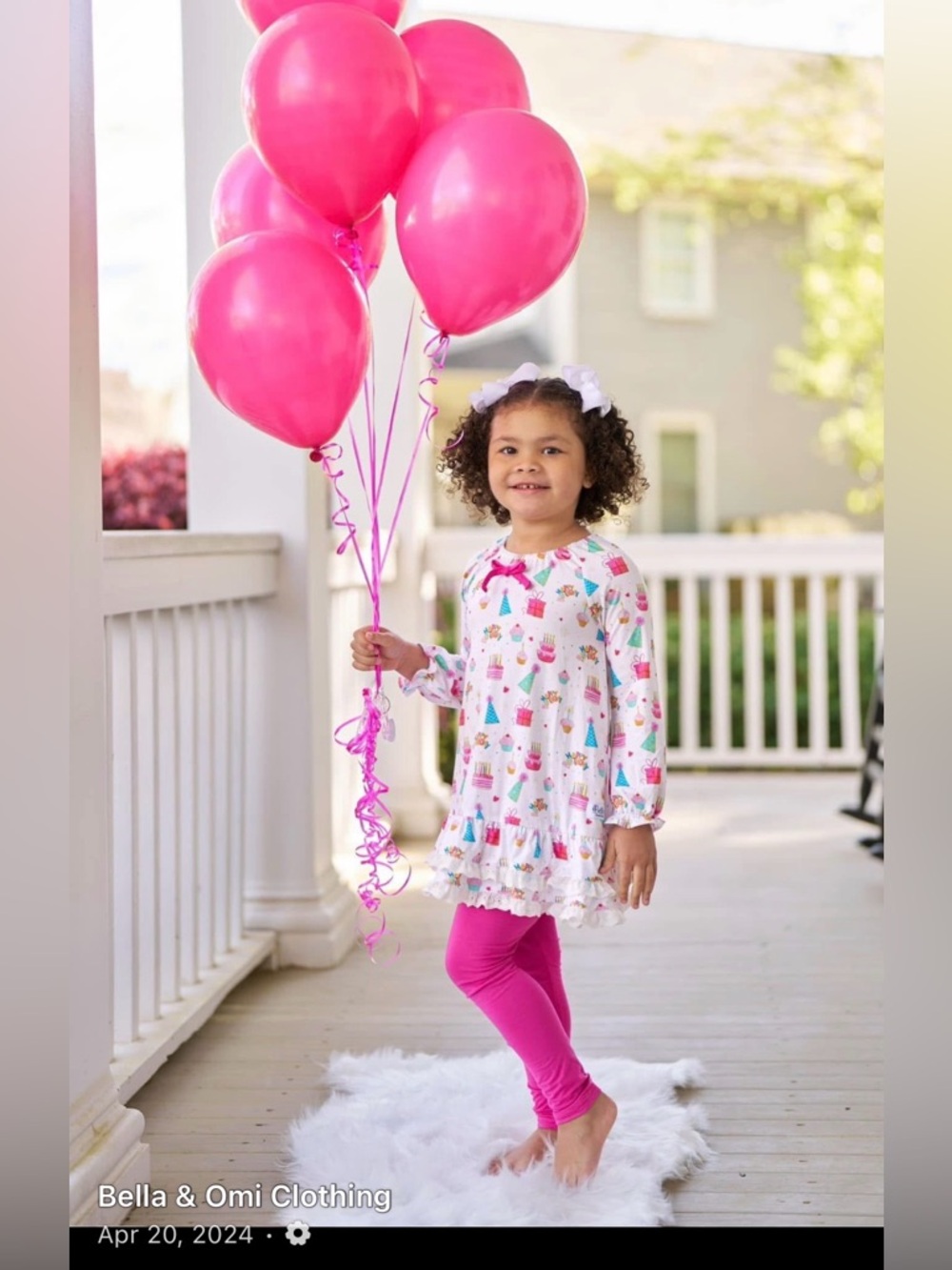 Bella & Omi Birthday Cake Bamboo Comfort Set